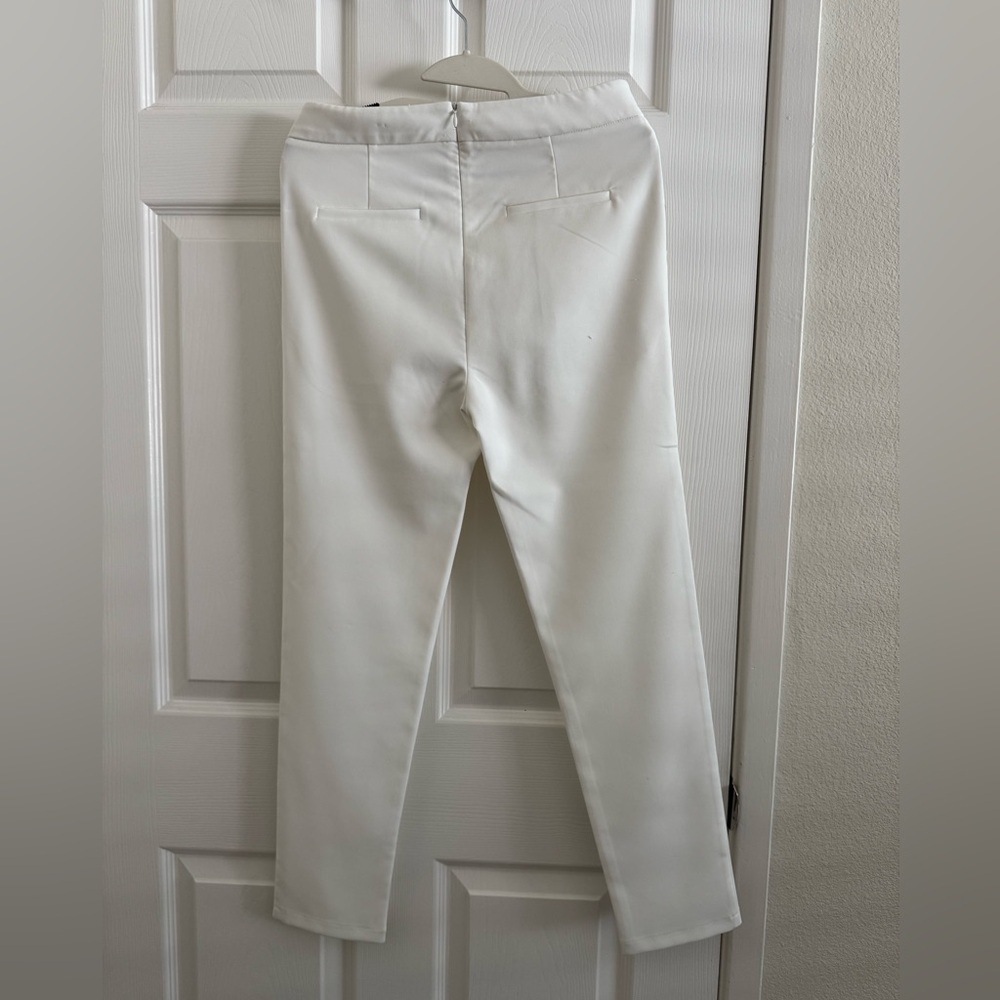 Chic White Double-Breasted Women's blazer and pants - Picture 4 of 4